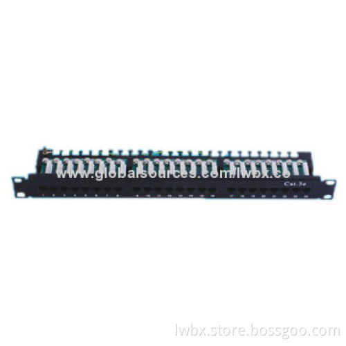 24-port UTP 19-inch Krone IDC unshielded cat5e/6 patch panel without